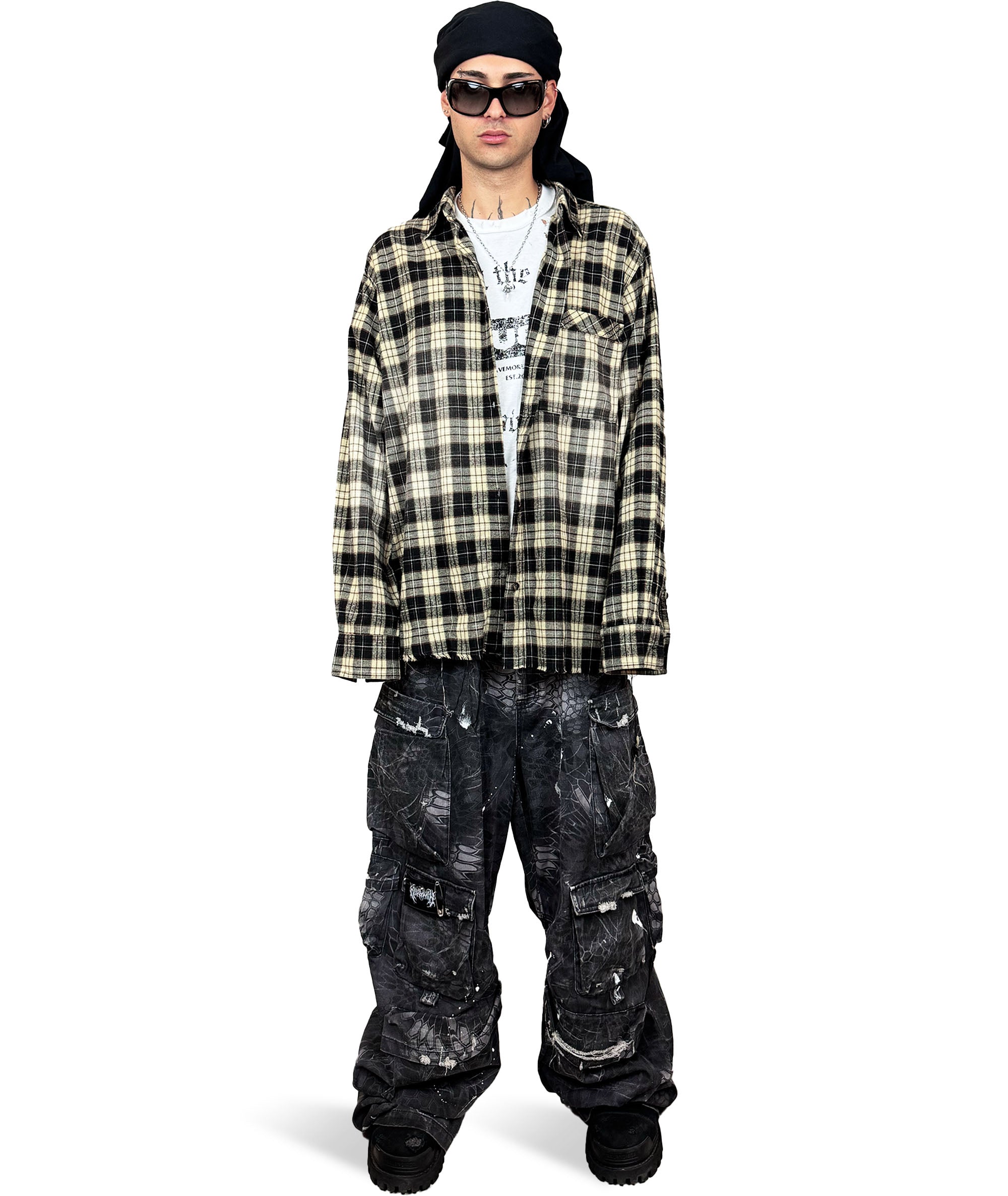 BRAVE FLANNEL SHIRT/SKIRT | UNISEX (KC EDIT.)
