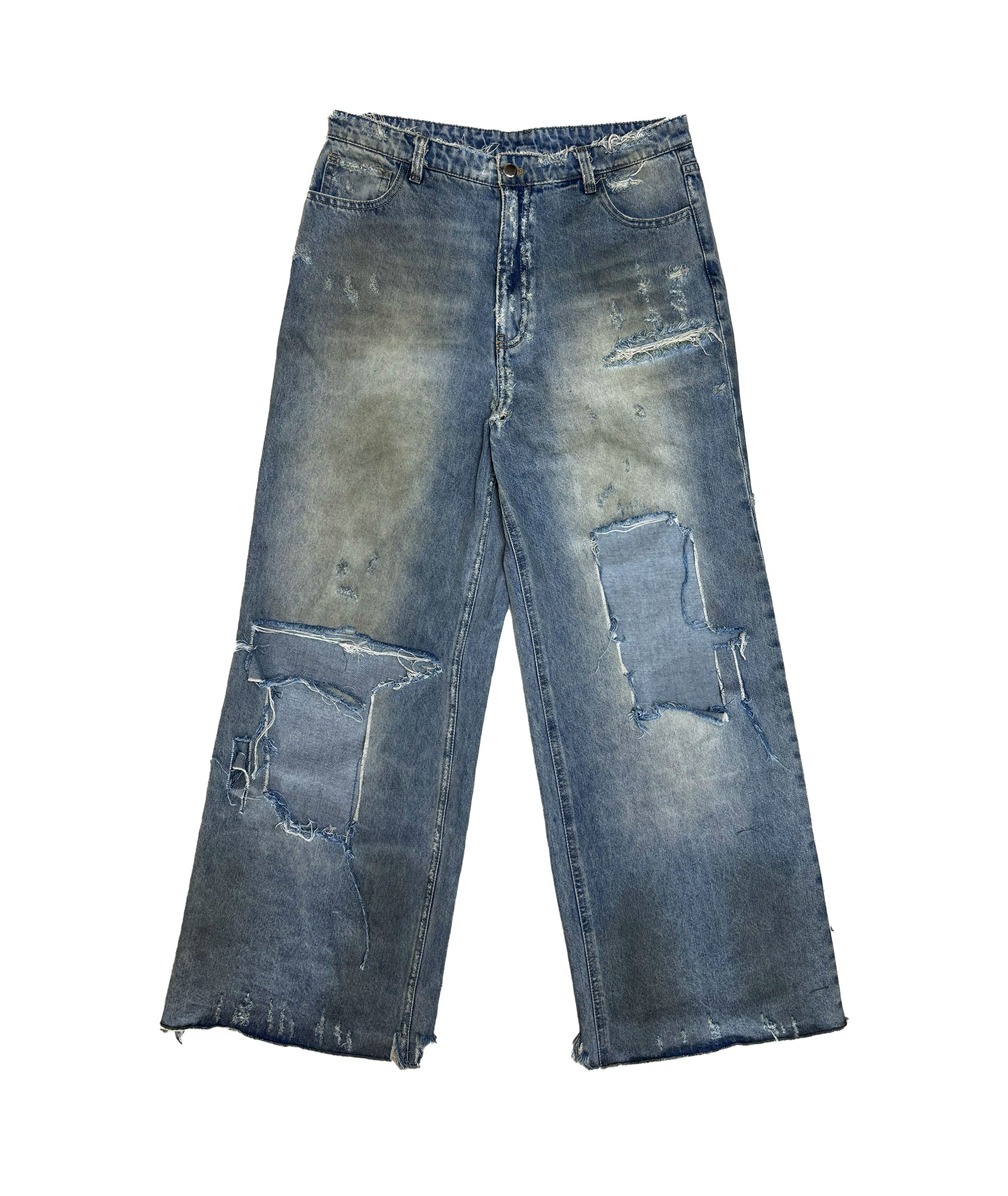 destroyed denim pants_ravemore