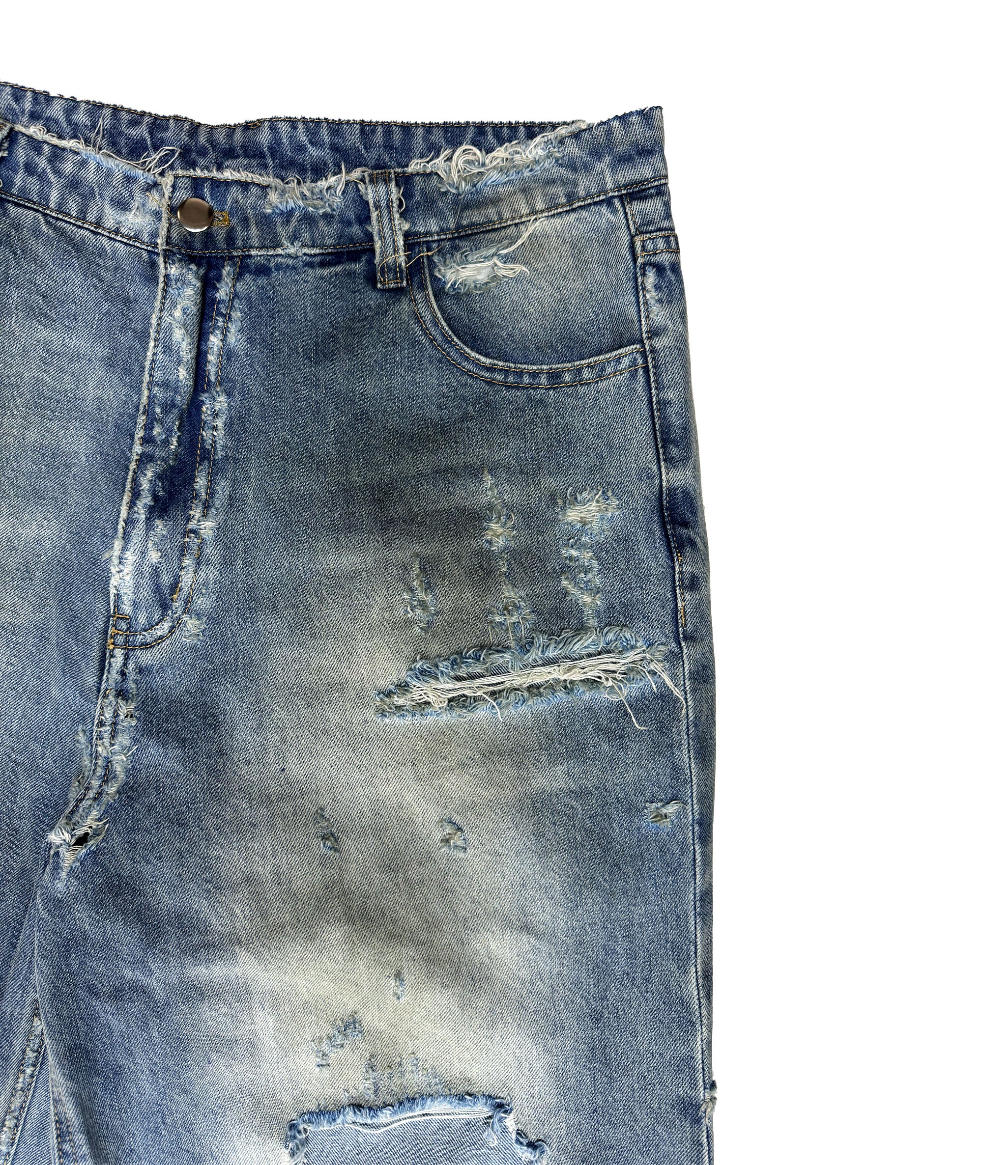 destroyed denim pants_ravemore