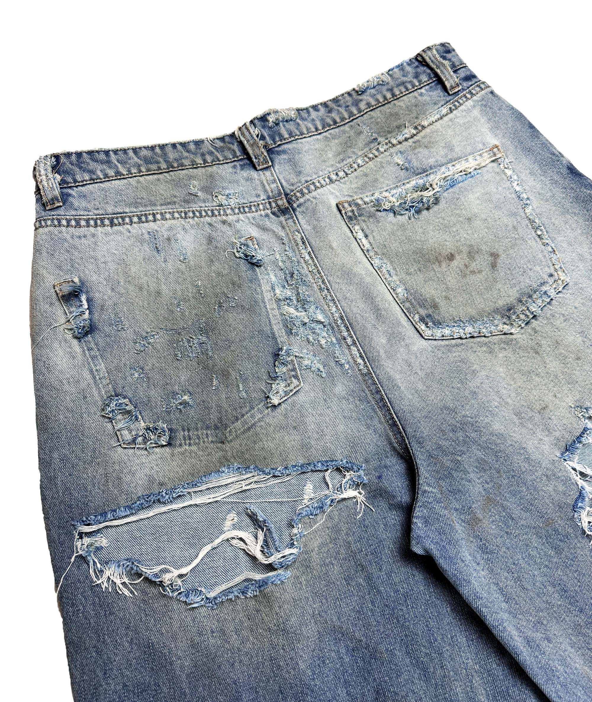 destroyed denim pants_ravemore