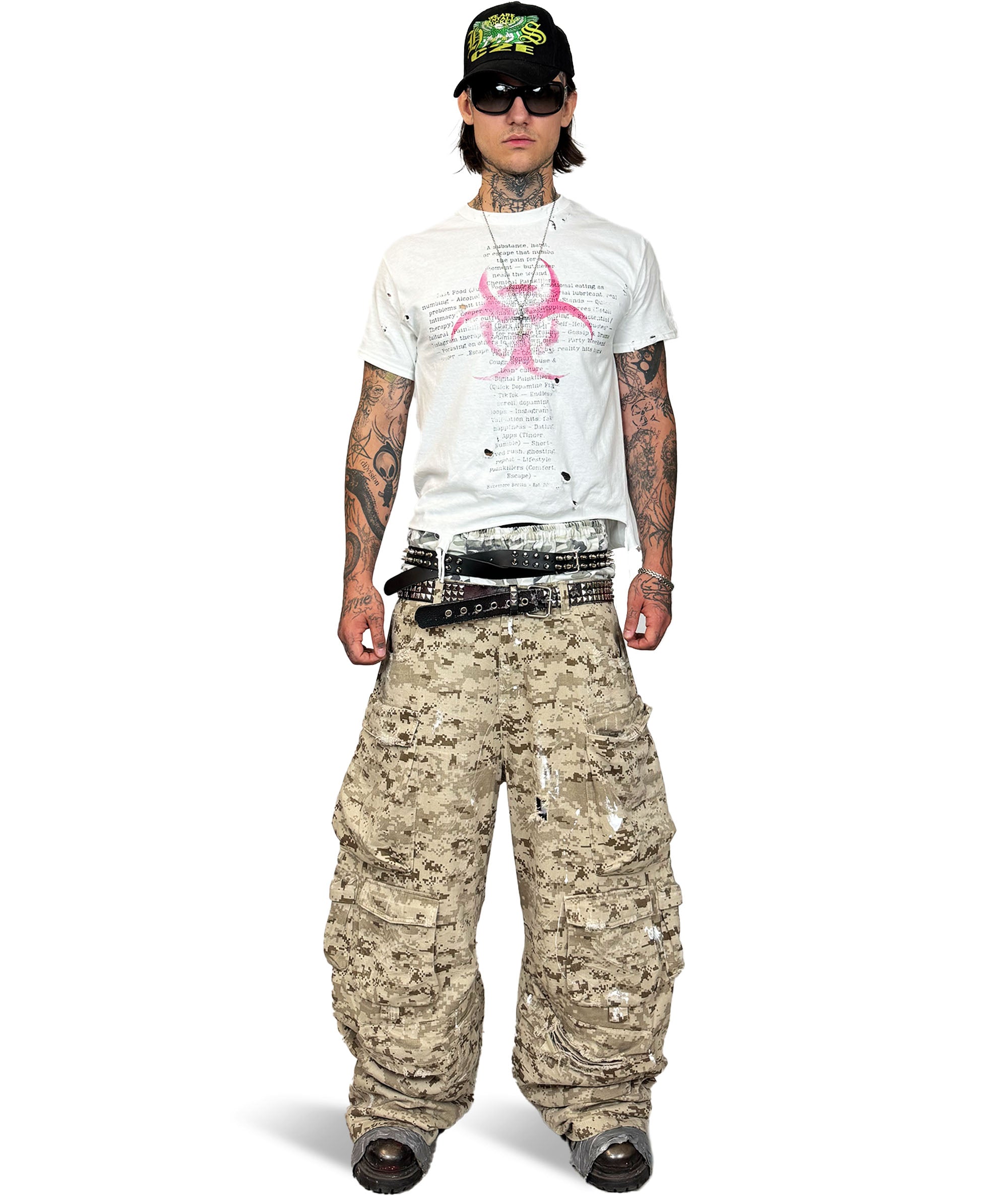 PAINKILLER - DISTRESSED T-SHIRT | UNISEX