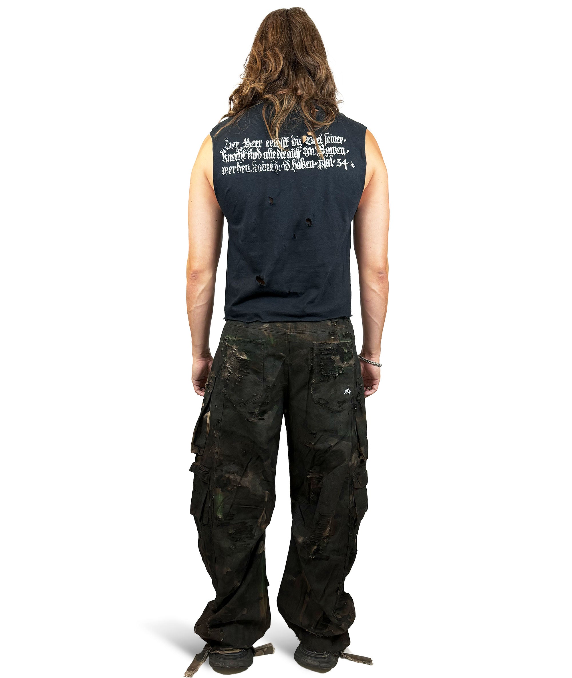 PSALM 34:23 - DISTRESSED TANKTOP | UNISEX