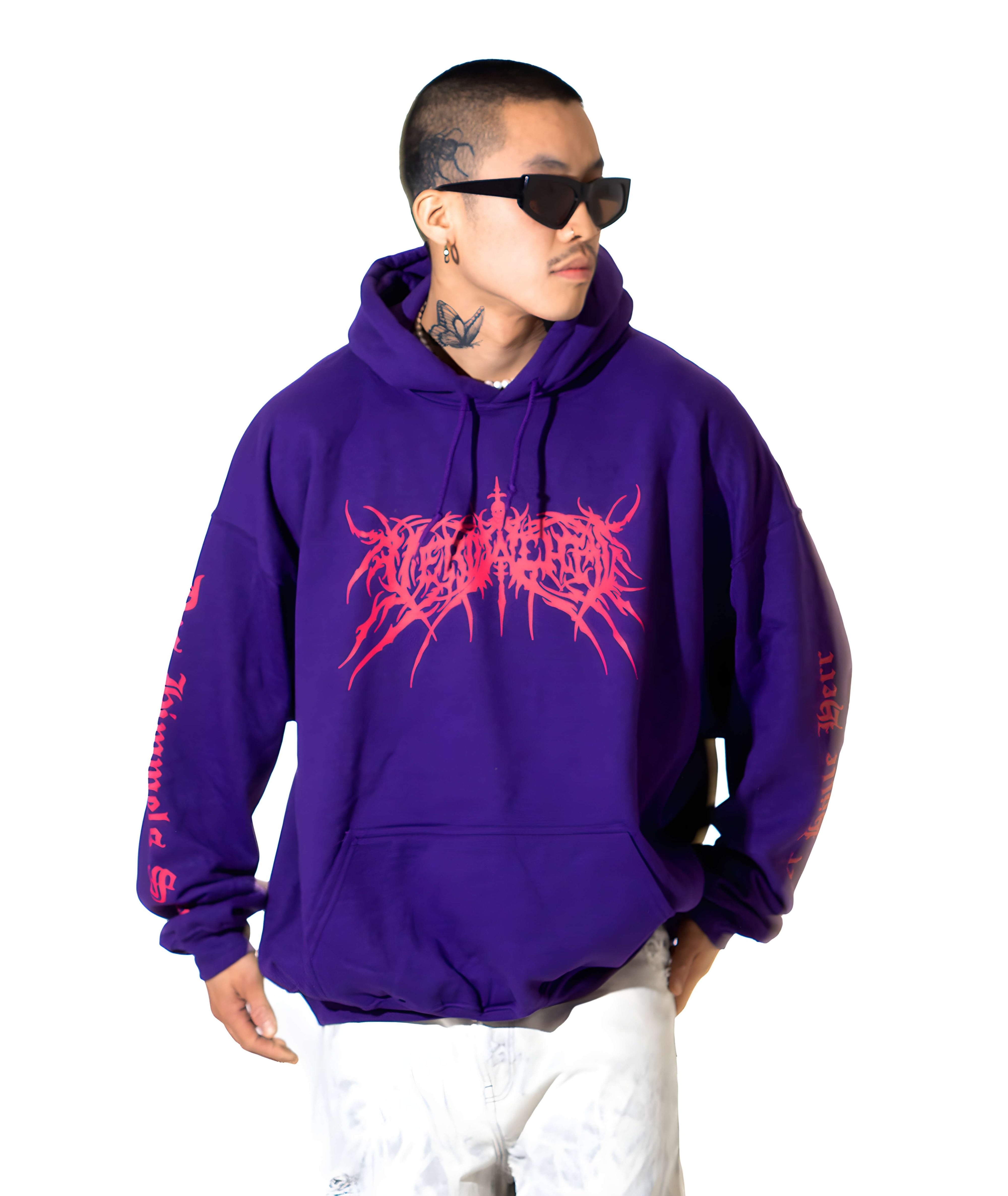 me(n)tal hoodie purple ravemore r+