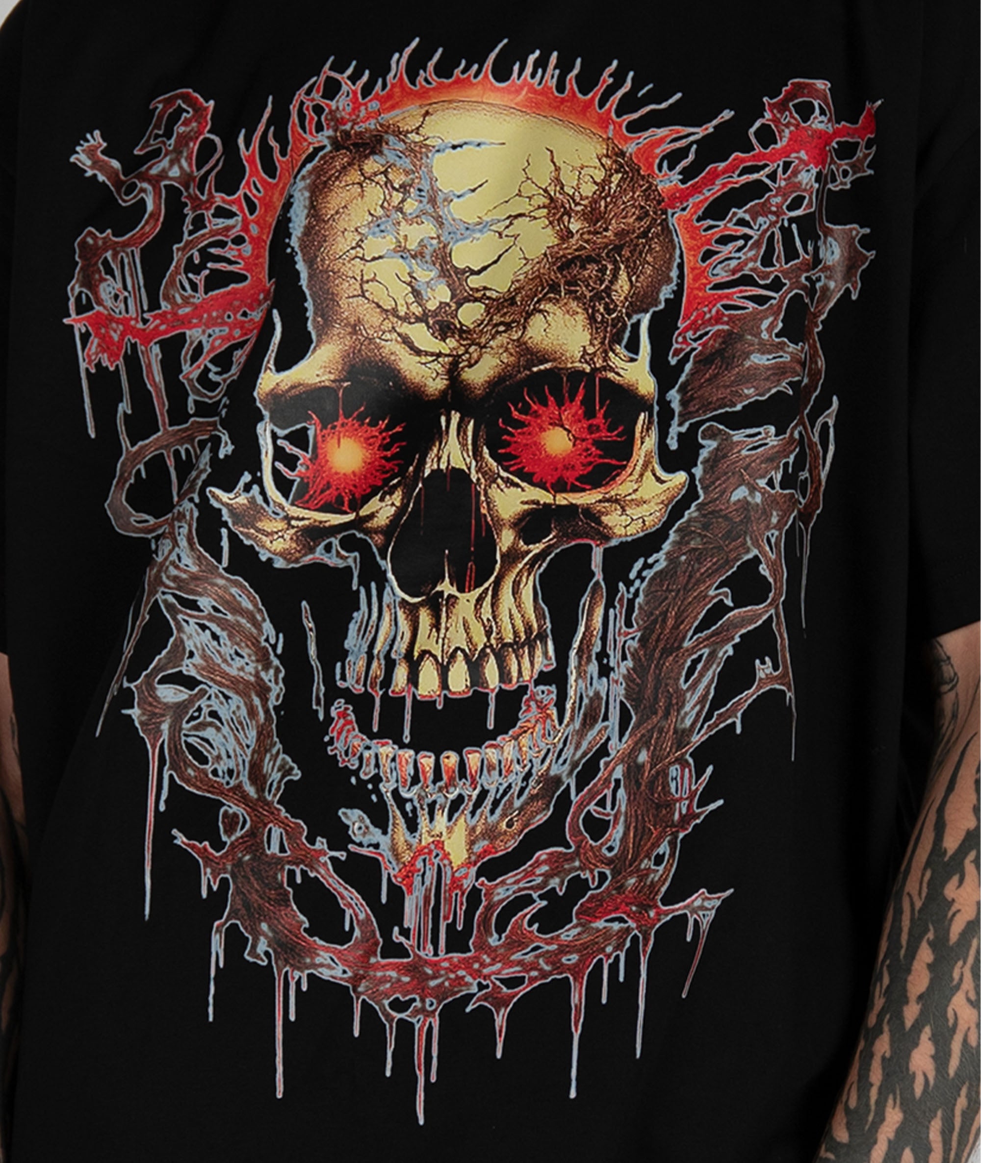 skull t-shirt ravemore r+