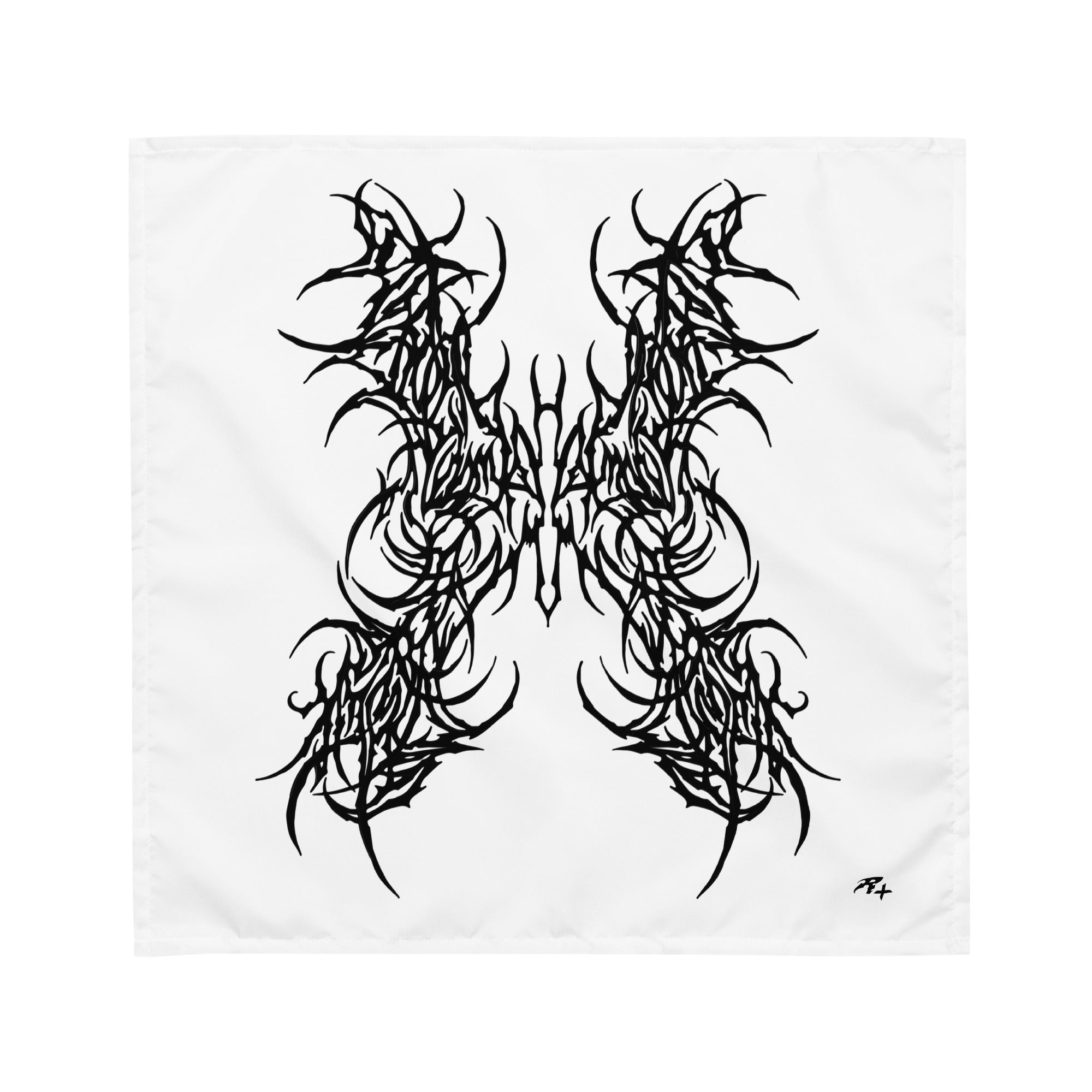 REVOLVER BANDANA - WHITE/BLACK | UNISEX