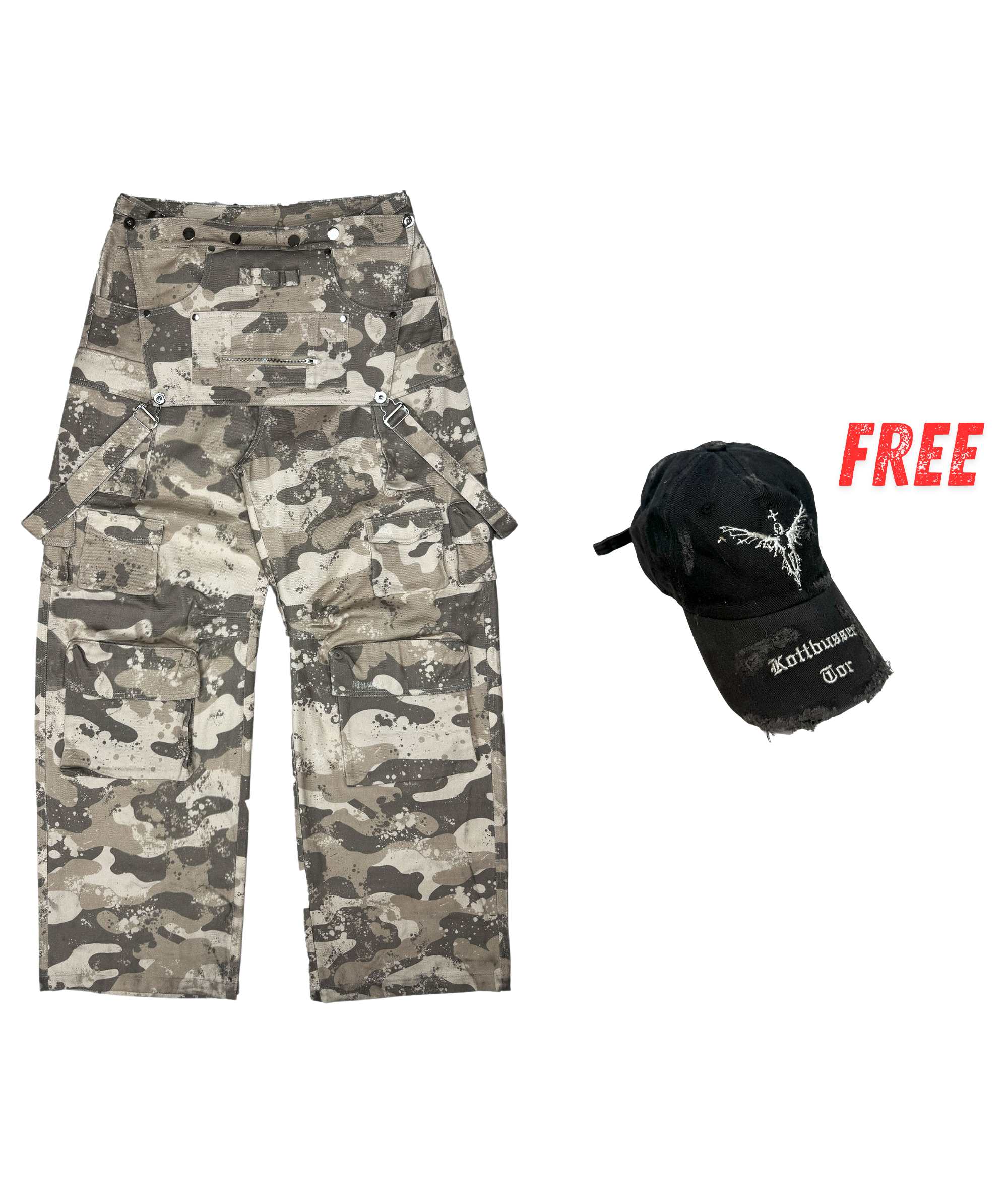 SNOW CAMO PANTS + FREE KOTTI CAP
