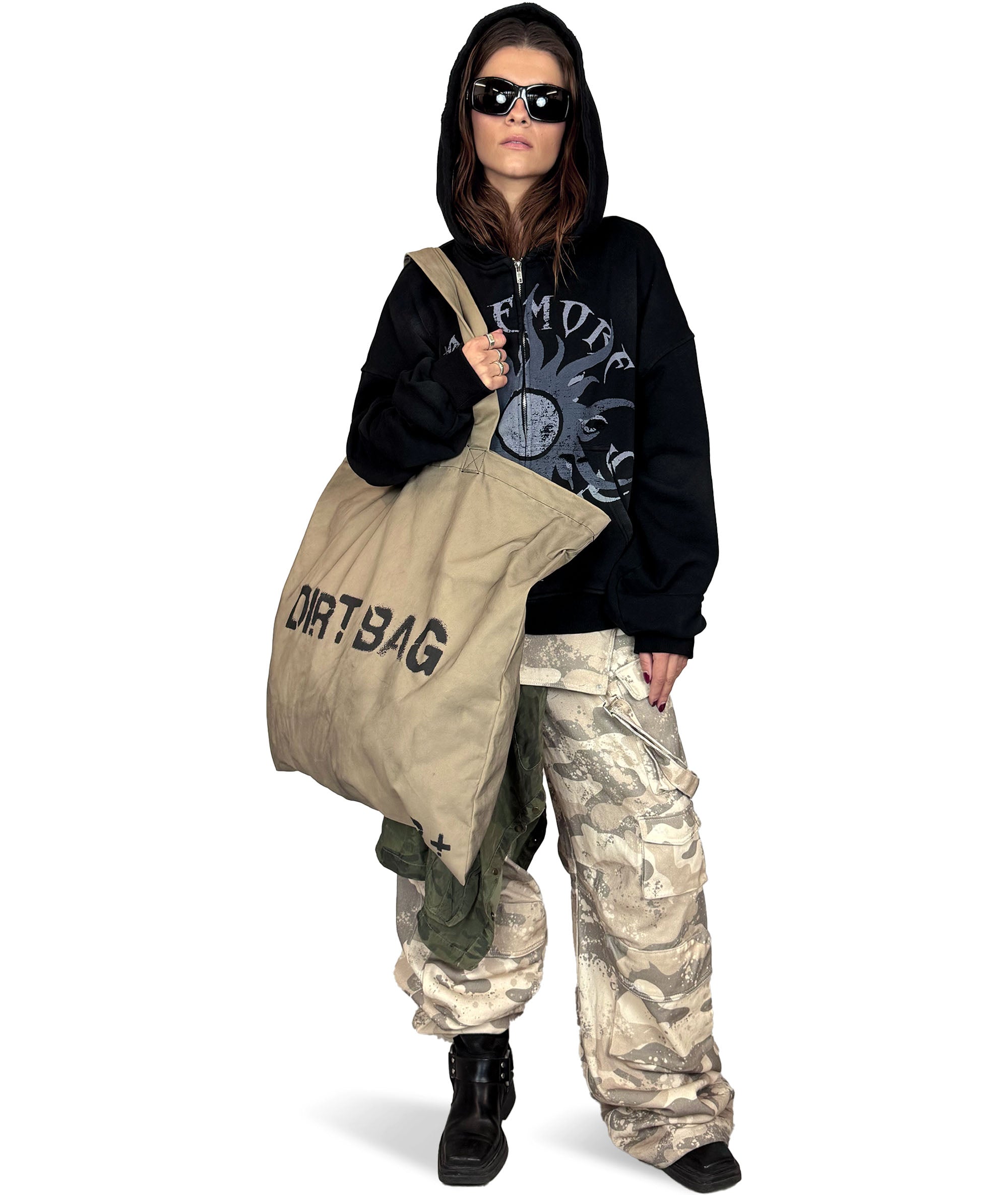 ravemore dirt bag tote bag