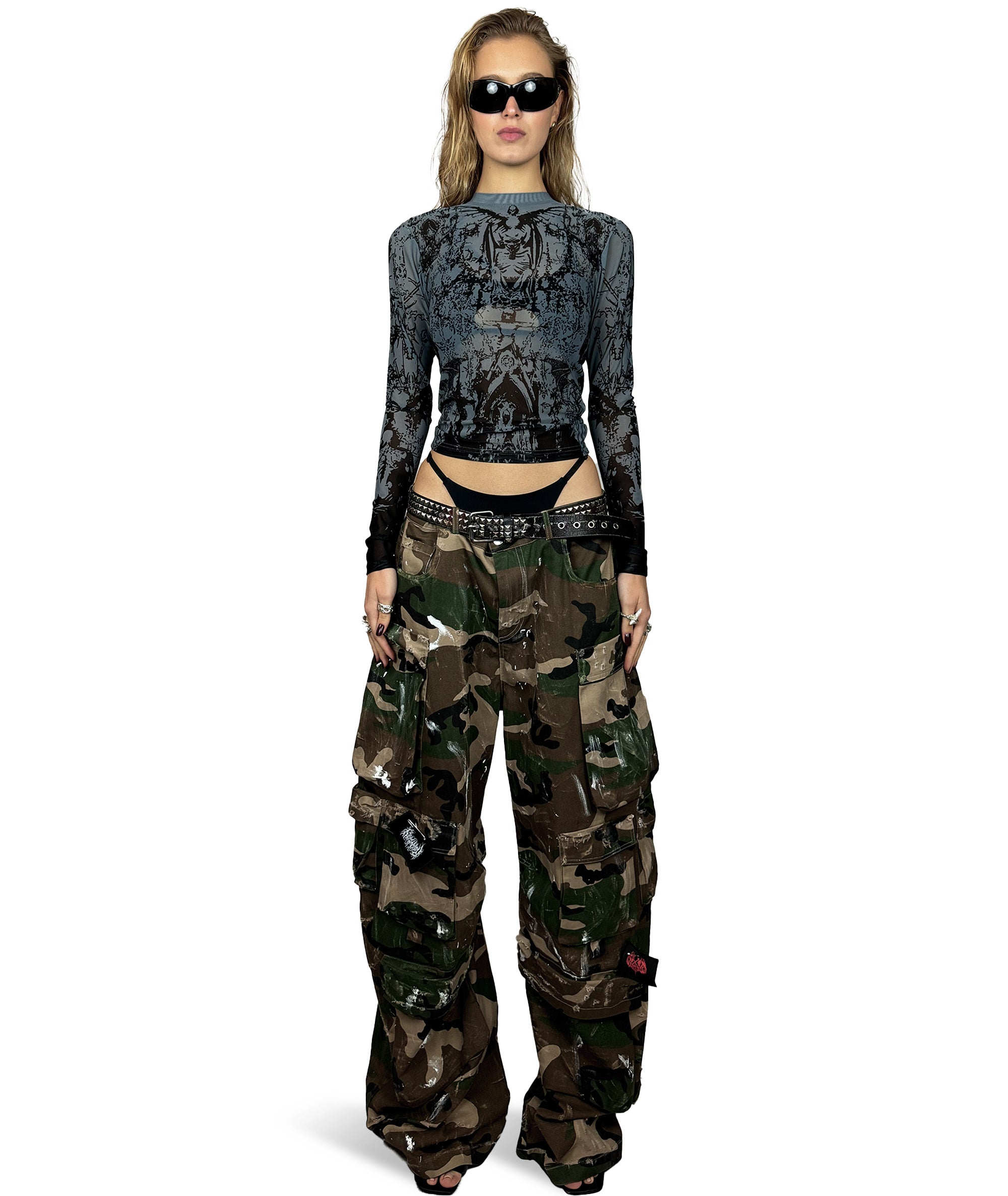 【R+】BERLIN GOTHAM - MESH TOP【RAVEMORE BERLIN】 BERLIN GOTHAM - MESH TOP | UNISEX