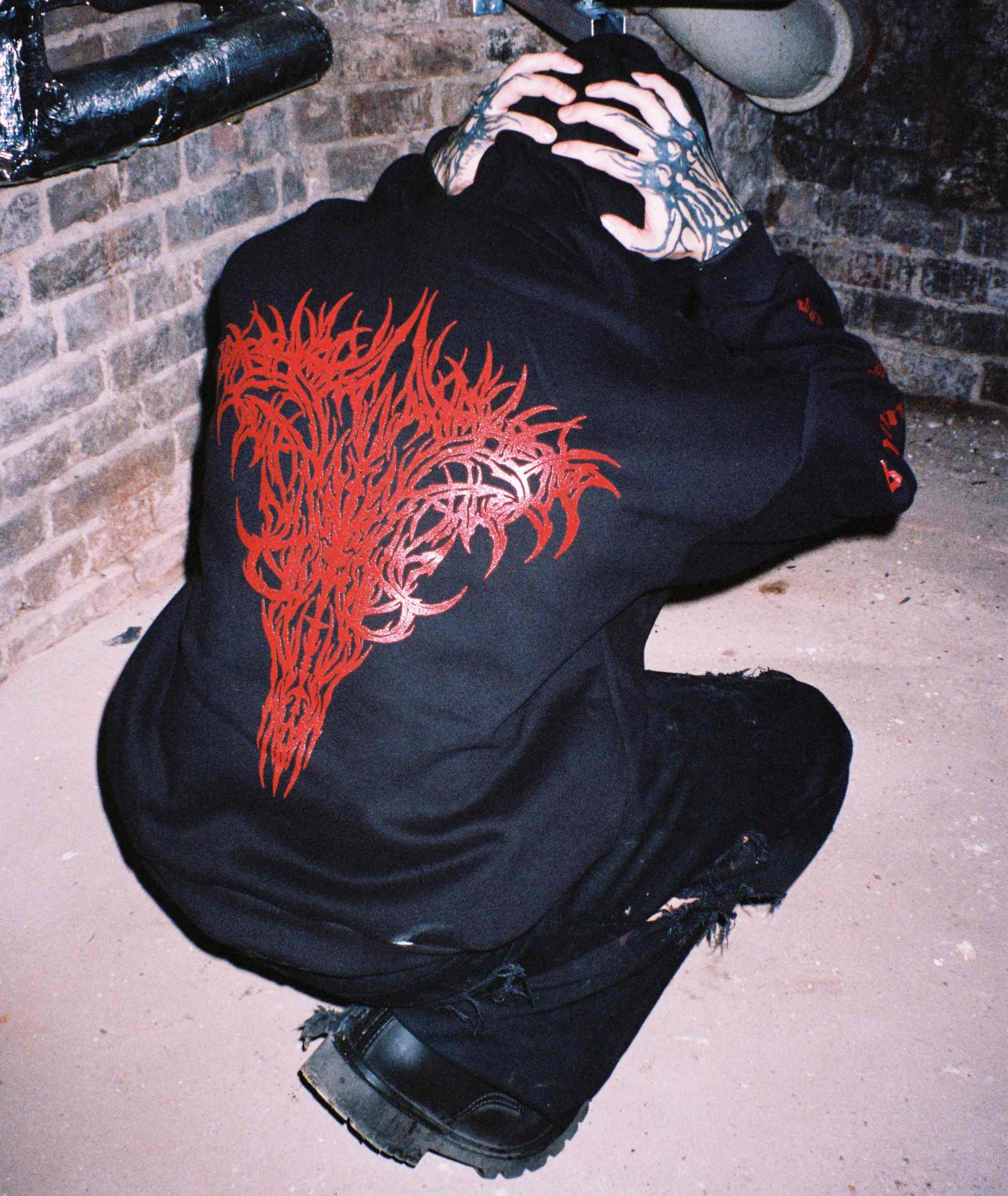 Me(n)tal Hoodie Black tattoo