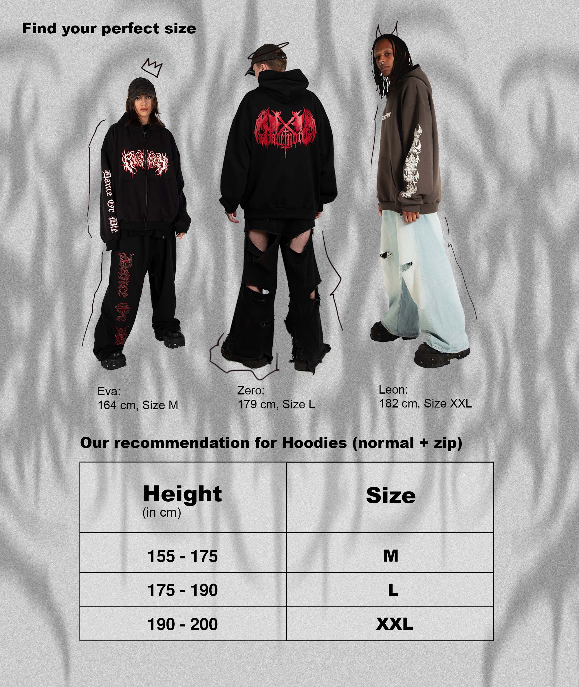 ME(N)TAL - HOODIE - BLACK | unisex