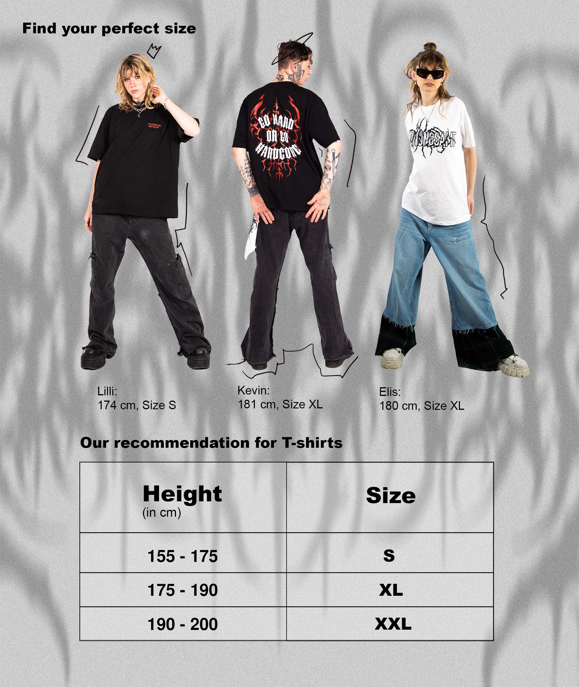 Oversized HARDCORE T-Shirt (Type 1) | unisex