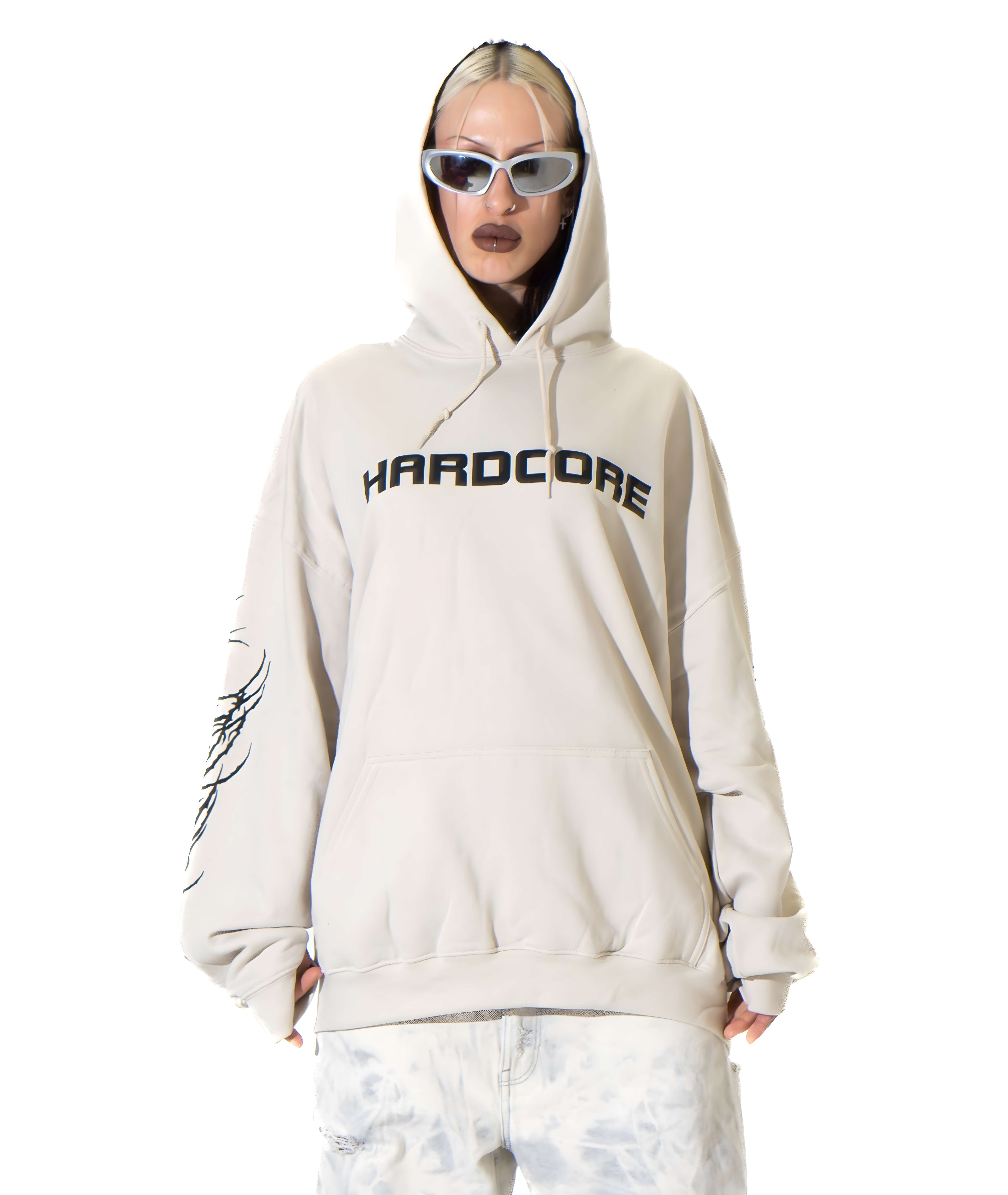 hardcore hoodie sand ravemore r+
