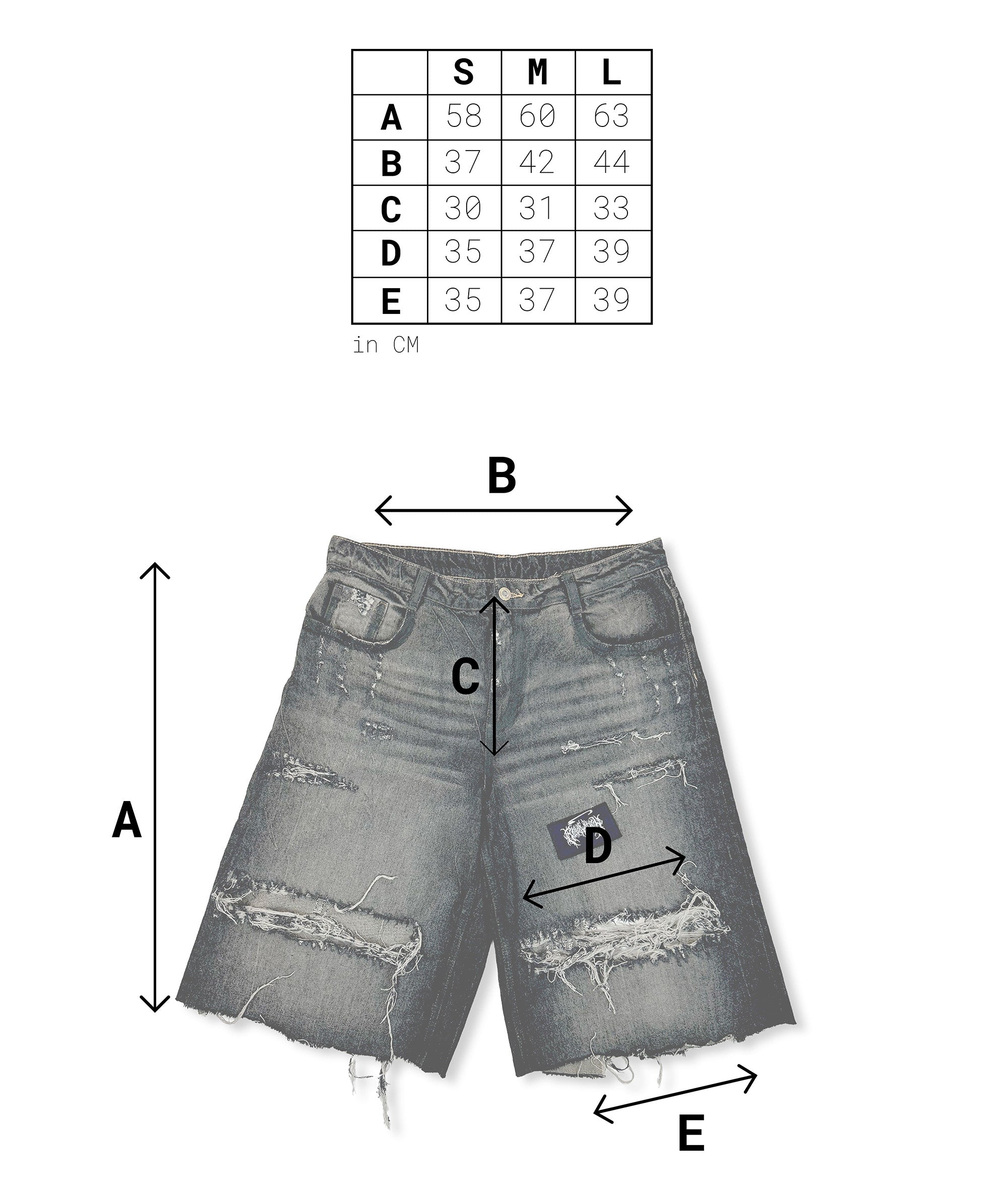 BLACK DENIM SHORTS | UNISEX
